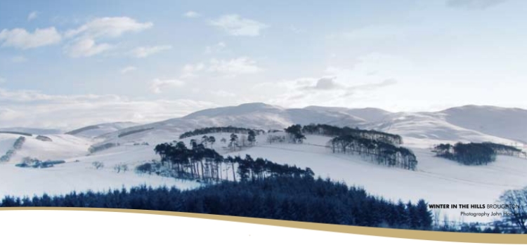 Scottish lanscape in snow